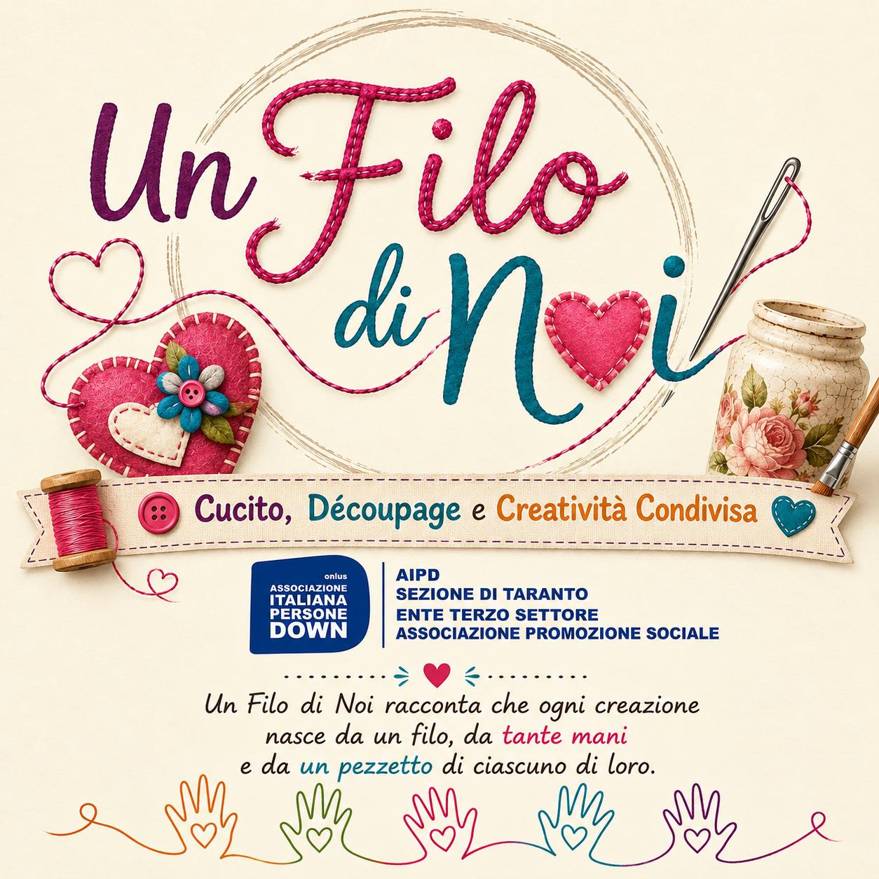 Un Filo di Noi - Cucito, D&eacute;coupage e Creativit&agrave; Condivisa
